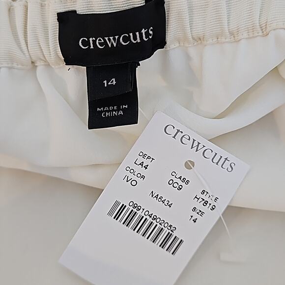 Crewcuts Girls Sleeveless Occasion Dress in Ivory with Back Bow Detail Size 14 - Picture 11 of 14